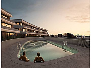 000630 Venta de piso con piscina y terraza en Hipódromo-Cerrado del Águila (Mijas)