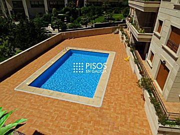5368 Alquiler de piso con piscina y terraza en Padriñán (Sanxenxo)